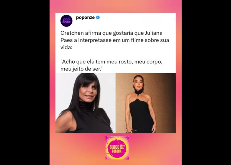 #gretchen comentou quem gostaria de vê-la interpretando em um possível filme sobre sua vida.#shorts