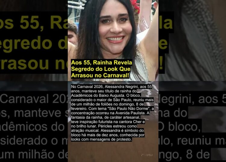 Aos 55, Rainha Revela Segredo do Look Que Arrasou no Carnaval! #carnaval