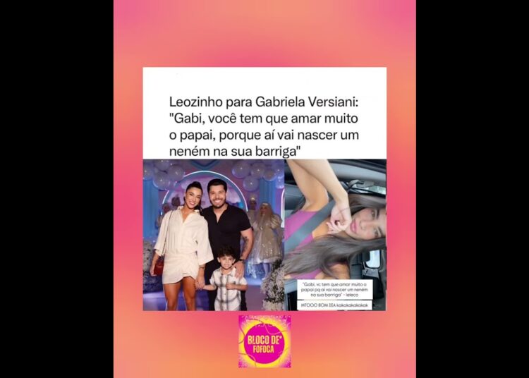 o Leozinho tá querendo um irmãzinho . 😍❤️#gabrielaversiani #murilohuff #fofocas #fofoca