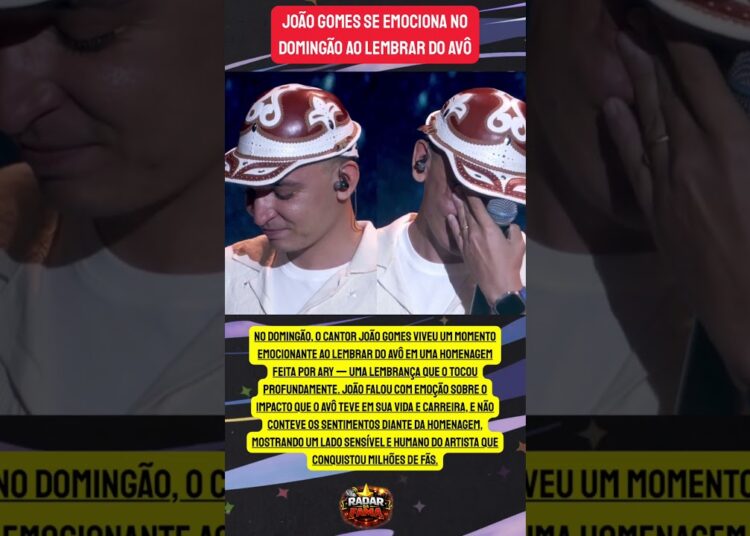 HOMENAGEM A AVÔ FAZ JOÃO GOMES DERRAMAR LÁGRIMAS NO DOMINGÃO! 💫🎤