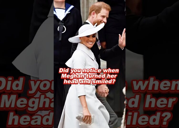 Did you notice when Meghan turned her head and smiled? #meghan #royal #princesskate #princess
