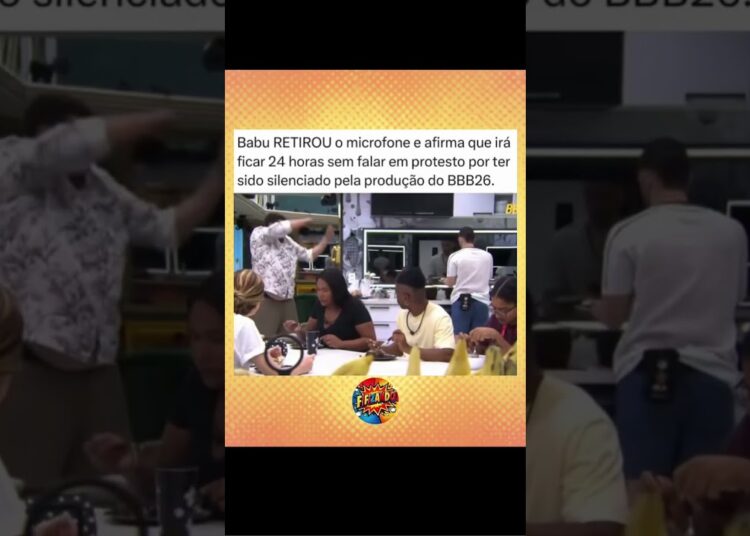 Babu protesta contra a produção do #bbb #fofoca #fofocas