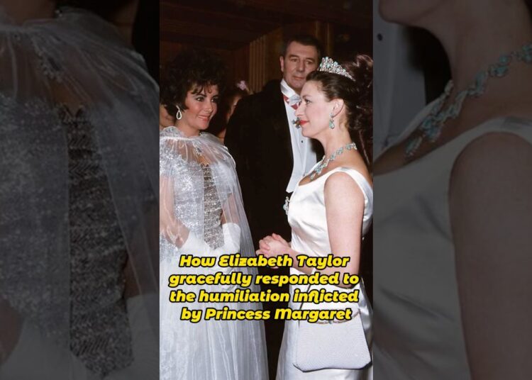 Elizabeth Taylor and princess Margaret #celebrity #strangefamous #shortsvideo #royal