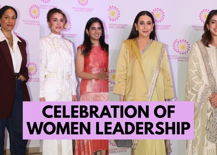 Karisma Kapoor, Isha Ambani, Queen Rania AL Abdullah At The Celebration Of Women Leadership In India