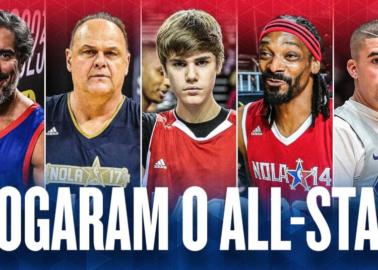 Bad Bunny, Justin Bieber MVP, Oscar Schmidt e Marcos Mion – Celebridades marcantes no NBA All-Star