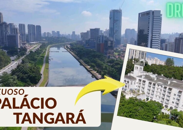 Drone na Marginal Pinheiros: O luxuoso hotel “6 Estrelas” Palácio Tangará e arredores – São Paulo