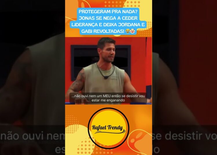 PROTEGERAM PRA NADA? Jonas se nega a ceder liderança e deixa Jordana e Gabi revoltadas! 😂🤡