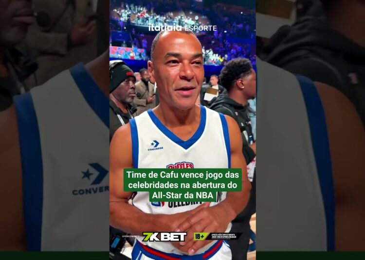 TIME DE CAFU VENCE JOGO DAS CELEBRIDADES NA ABERTURA DO ALL-STAR DA NBA