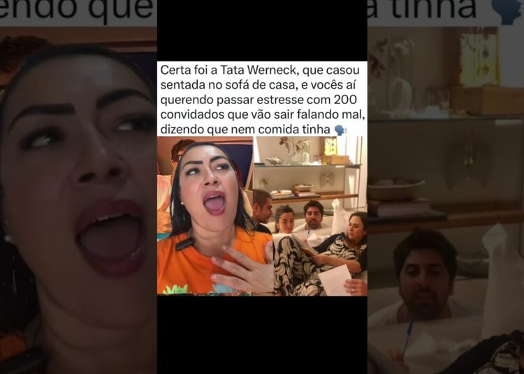 Tata werneck se casou da maneira mais estranha possível #noticias #fatos #fofoca #polemica
