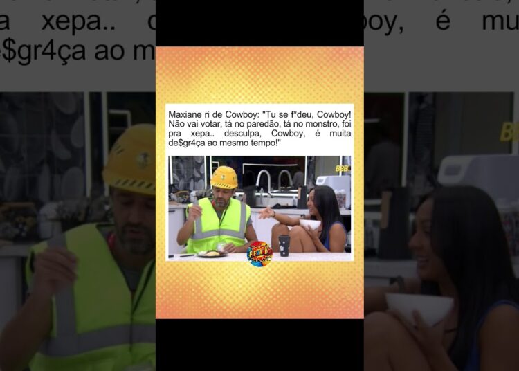Maxiane não aguenta e zoa Cowboy no #bbb #fofocas #fofoca