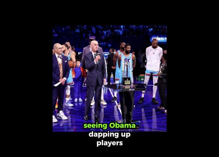 Obama & Prince Harry at NBA All-Star Game 😳👑 #shorts