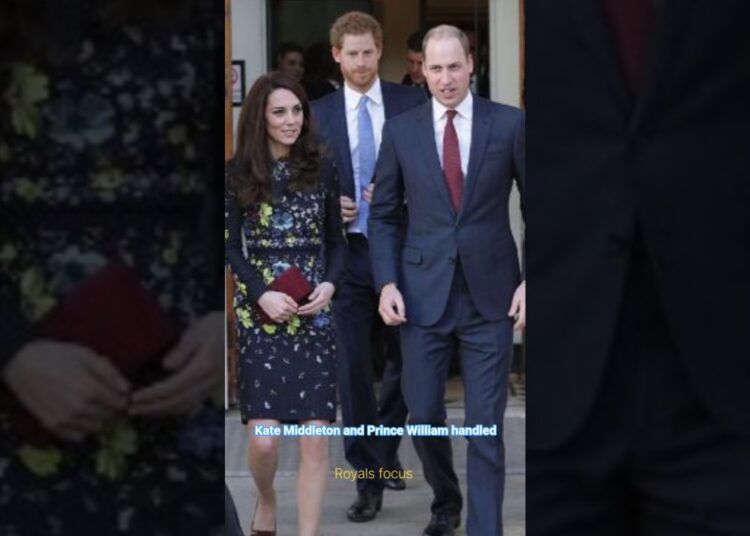 William And Kate Handle Harry#royal#katemiddleton#shorts#william