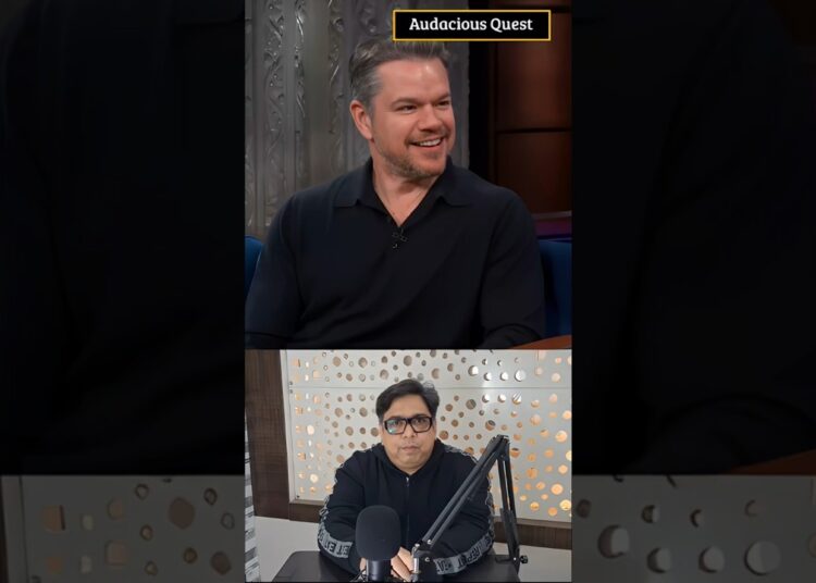 Matt Damon Can’t Escape Emily Blunt And John Krasinski | Shorts #mattdamon