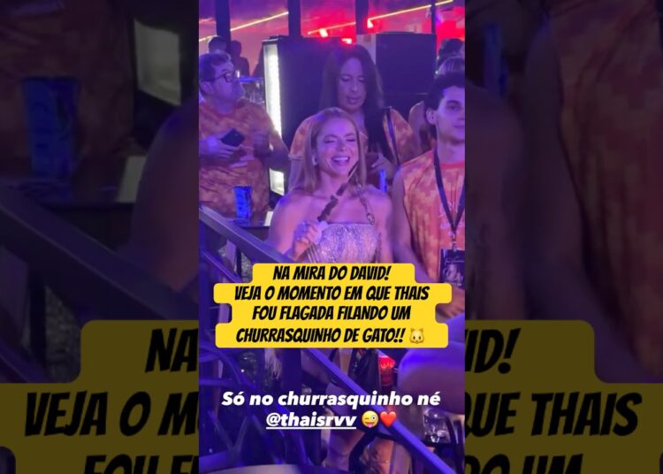 NA MIRA DO DAVID! VEJA O MOMENTO EM QUETHAIS FOU FLAGADA FILANDO UM CHURRASQUINHO DE GATO!!