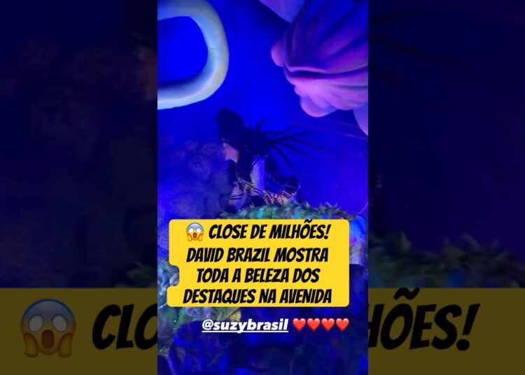 CLOSE DE MILHÕES! DAVID BRAZIL MOSTRA TODA A BELEZA DOS DESTAQUES NA AVENIDA
