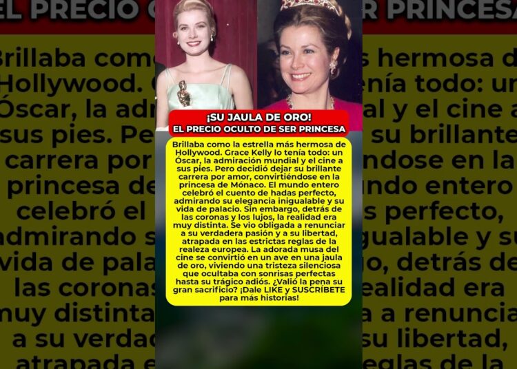 GRACE KELLY: El precio OCULTO de ser princesa 👑 #GraceKelly #Realeza