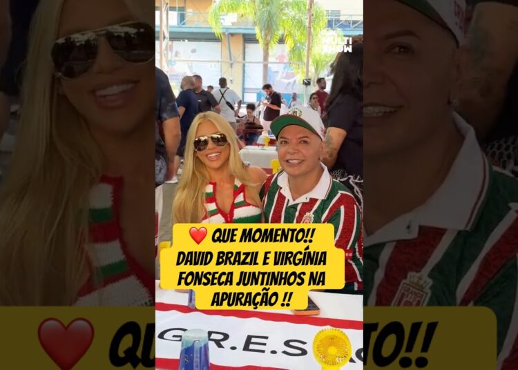 QUE MOMENTO!! DAVID BRAZIL E VIRGÍNIA FONSECA JUNTINHOS NA APURAÇÃO !!