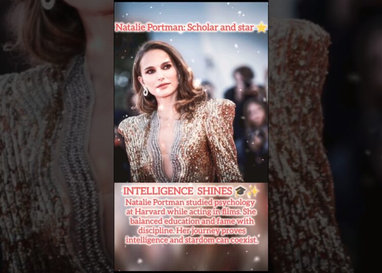 Natalie Portman: Scholar and Star ⭐ #hollywoodfacts #global #natalieportman #thefilmycircuit #shorts