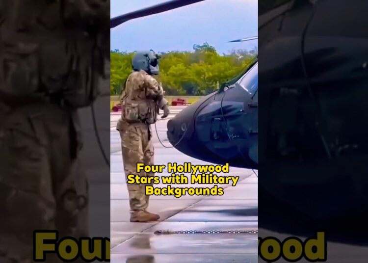 Four Holl ywood Stars with Military Backgrounds#celebrity #shorts #foryou #fyp