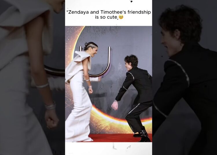 Zendaya and Timothée Chalamet’s friendship is so cute 🥹✨ #Zendaya #TimotheeChalamet