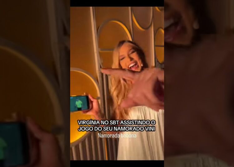 Virginia não esconde emoção assistindo Vini Jr jogar #virginiafonseca #vinijr #fofoca #fofocas