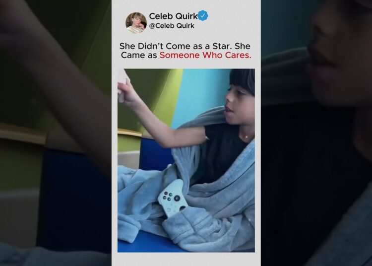She Didn’t Come as a Star. She Came as Someone Who Cares. #taylorswift #shorts