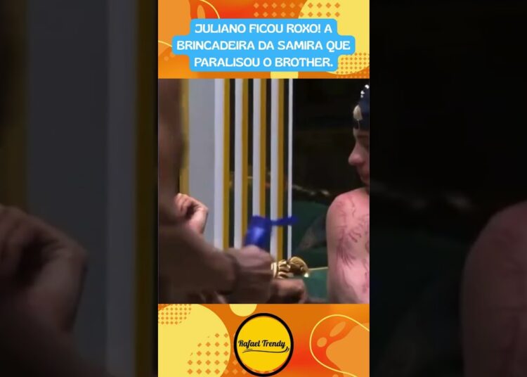 JULIANO FICOU ROXO! A brincadeira da Samira que paralisou o brother.