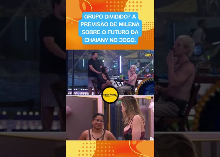 GRUPO DIVIDIDO? A previsão de Milena sobre o futuro da Chaiany no jogo.