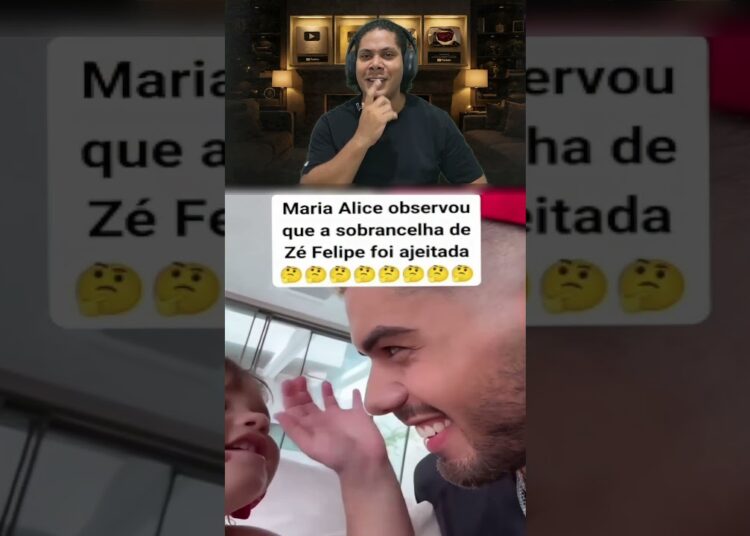 😳 Maria Alice percebe detalhe diferente em Zé Felipe e reação viraliza! 🤔🔥 #shorts