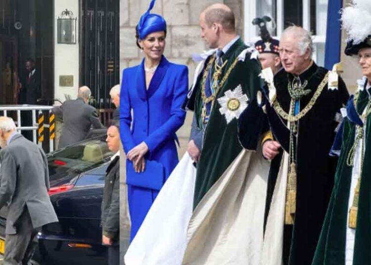 A realeza mais velha e frágil desempenha funções em Londres