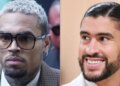 Chris Brown aparentemente protege Bad Bunny e se promove ao mesmo tempo