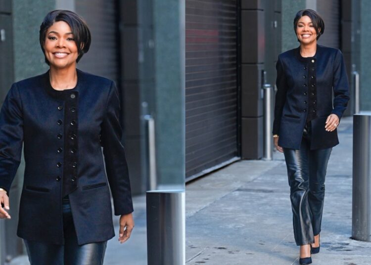 Gabrielle Union fica elegante no Giuliva Heritage na cidade de Nova York