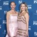 Gwyneth Paltrow e Kate Hudson ficam lindas de rosa no festival de cinema de Santa Bárbara