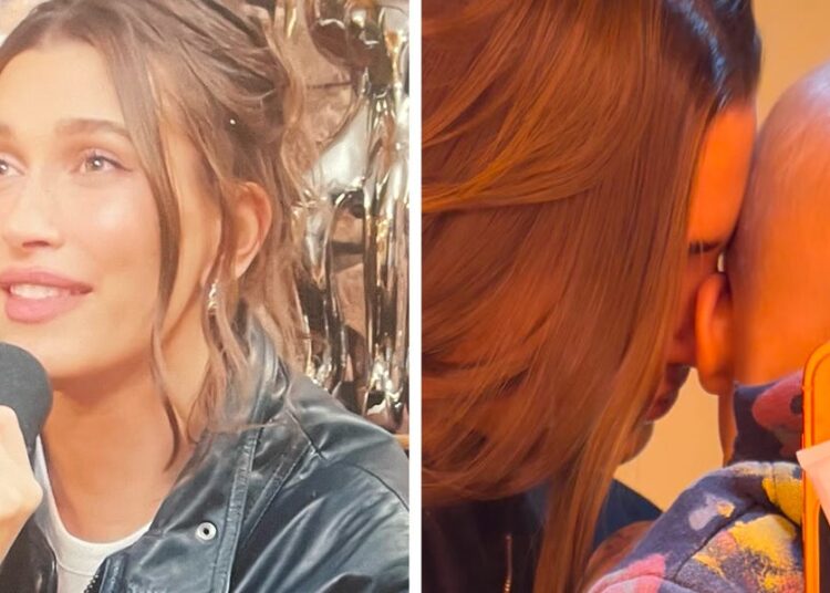 Hailey Bieber detalha os marcos de Son Jack, incluindo sua primeira palavra e a música de Justin Bieber
