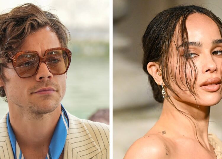 Harry Styles e Zoë Kravitz vistos em Venice Beach antes do Grammy
