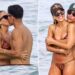 Jessica Alba e Danny Ramirez não conseguem tirar as mãos um do outro durante uma fuga escaldante na praia