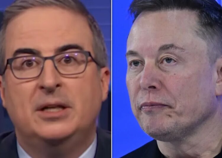 John Oliver lança uma infame façanha de Elon Musk contra ele em contundente X Takedown
