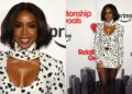Kelly Rowland usa vestido Rowen Rose para estreia de ‘Objetivos de Relacionamento’