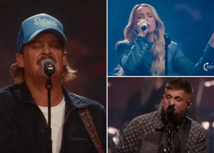 O show do intervalo 'All-American' da TPUSA atrai milhões para rivalizar com o Super Bowl da NFL