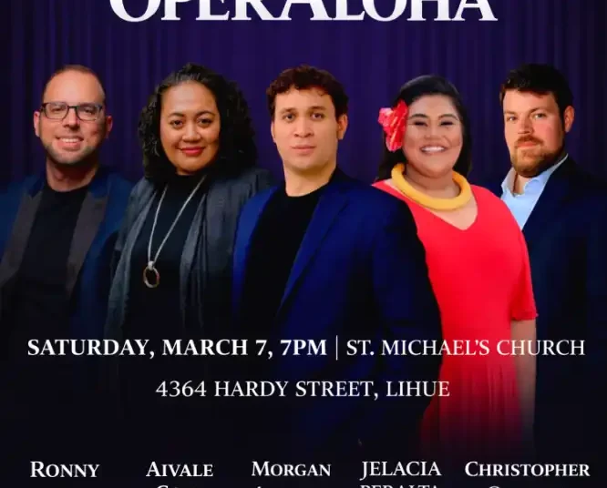 OPERALOHA! Com música de câmara Kaua'i: Eventos Kauai: Kauai Now