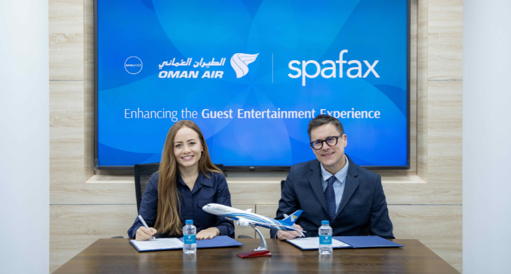 Oman Air e Spafax renovam parceria de entretenimento a bordo