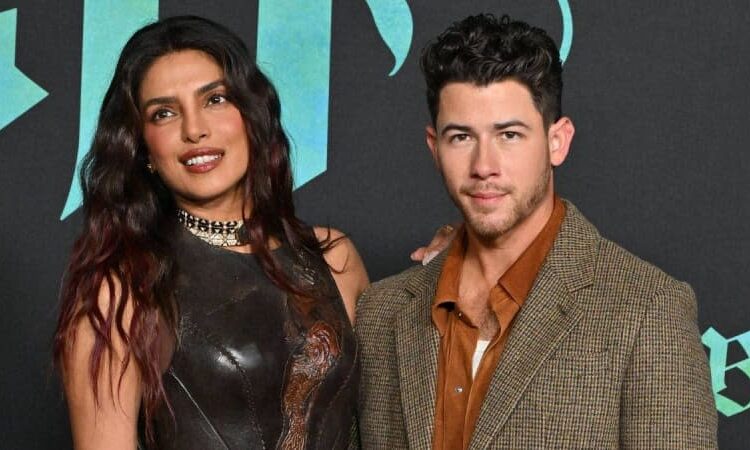 Priyanka Chopra e Nick Jonas Silence dividem rumores com tapete vermelho cheio de PDAs na estreia de 'The Bluff': fotos