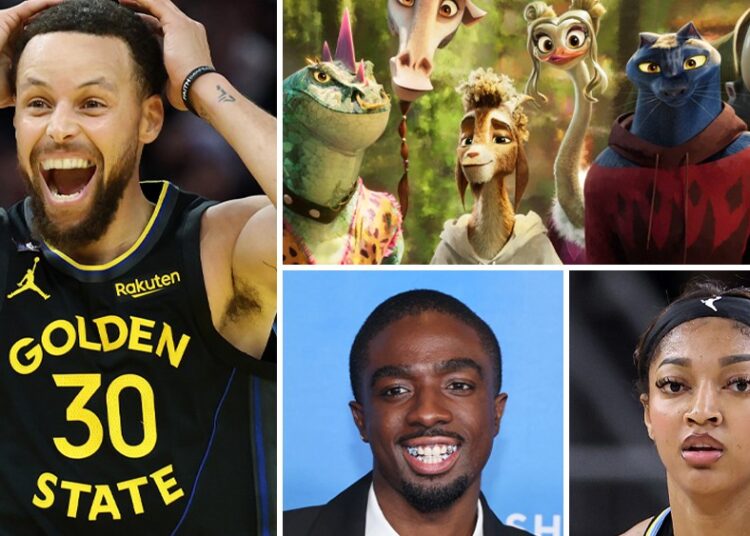 Quem dá voz a personagens animais em filmes de basquete