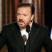 Ricky Gervais lembra as estrelas de deixarem a política fora dos discursos