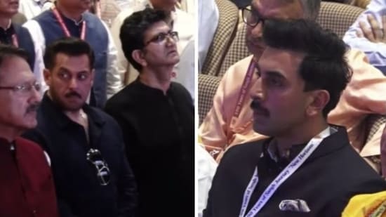 Salman Khan, Ranbir Kapoor, Akshay Kumar, Vicky Kaushal e mais celebridades participam do evento do centenário do RSS em Mumbai. Veja fotos