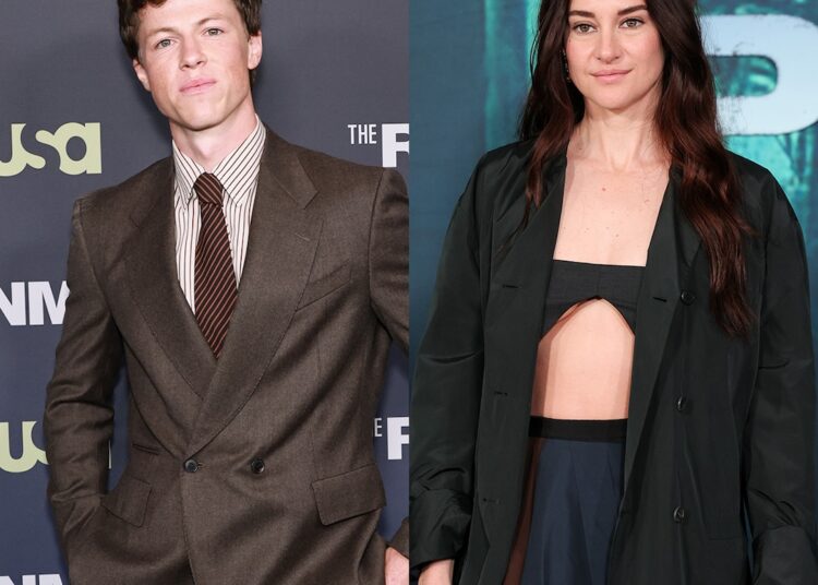 Shailene Woodley e Milo Callaghan saem juntos