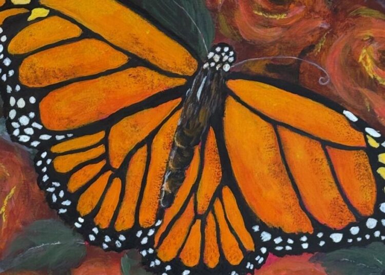 Show de arte da borboleta monarca voa na Treats Ice Cream | Entretenimento