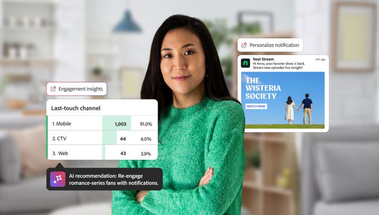 Soluções Adobe para mídia e entretenimento