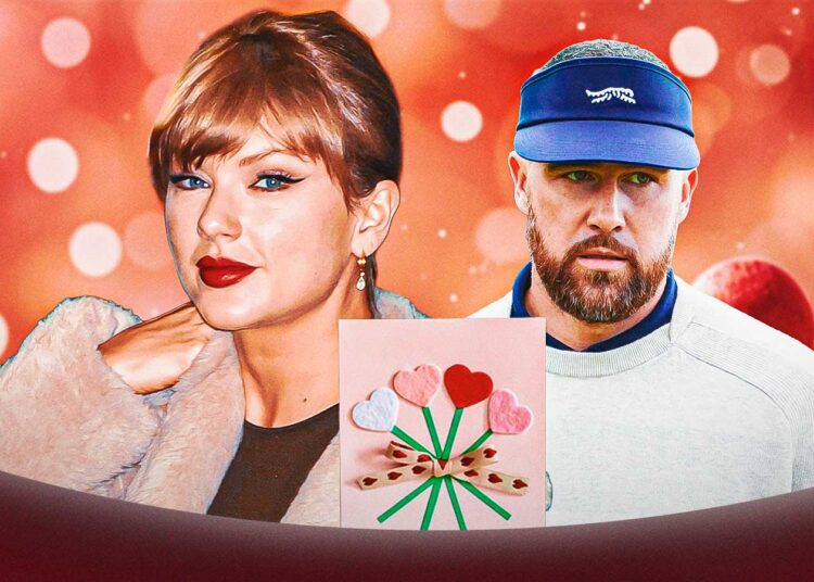 Travis Kelce faz referência a Taylor Swift em cartão de Dia dos Namorados