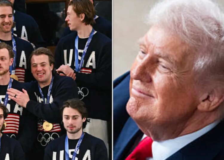 Trump serve McDonald's para campeões olímpicos de hóquei e muitos fãs não estão adorando